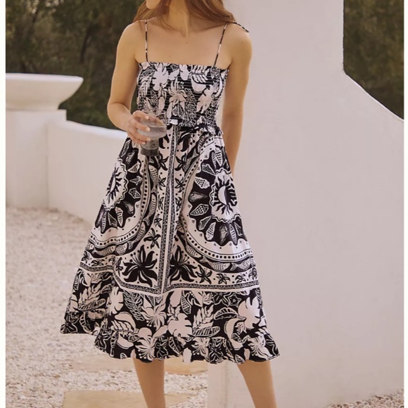 FARM Rio Dresses & Skirts - NWT Farm Rio Poplin Cover-Up Midi Dress